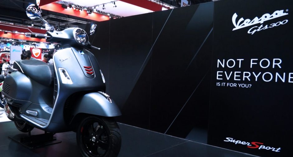  เปิดตัวรถใหม่ 3 รุ่น พบกันได้ในบูท Vespa งาน Motor Show 2018 ครั้งที่ 39