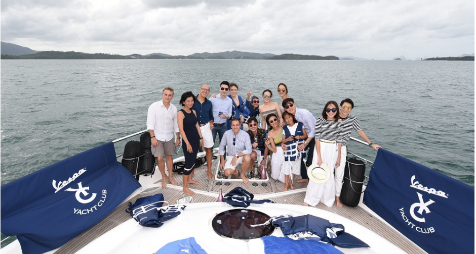 เวสป้าพาล่องเรือยอชท์ชมพระอาทิตย์ตกที่ภูเก็ต พร้อมเปิดตัวเวสป้า พรีมาเวร่า ยอชท์ คลับ