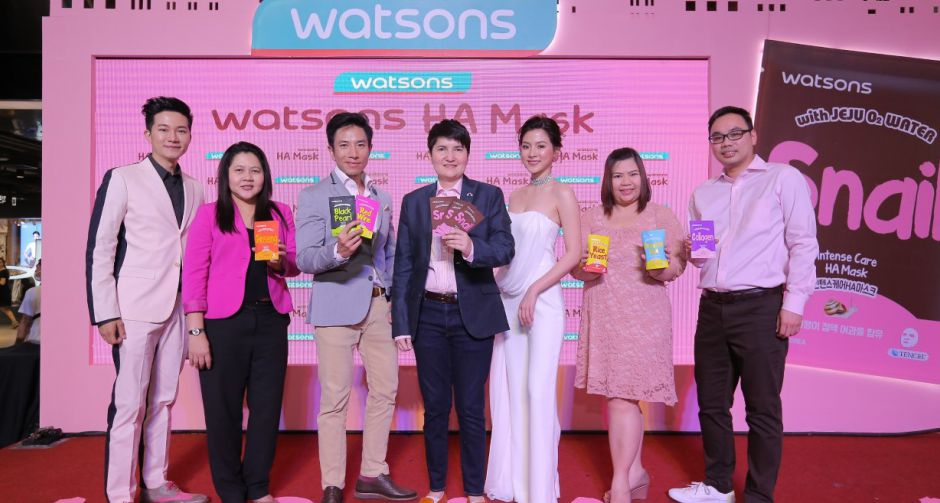 พลิกโฉมวงการมาสก์หน้า! วัตสันเปิดตัว “Watsons HA Mask” 7 สูตร  ชวนเหล่าบล็อกเกอร์สัมผัสประสบการณ์ผิวชุ่มชื้น ดูกระจ่างใส