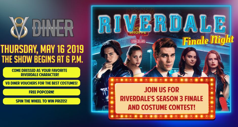 Viewing Party Riverdale Night at V8 Diner