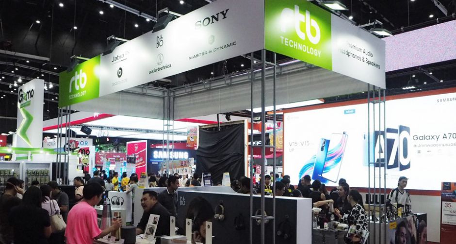 RTB จัดเต็ม ขนทัพสินค้าหูฟัง บลูทูธ ลำโพง เคสสวย ๆ บุกงาน Thailand Mobile Expo 2019 ไบเทค บางนา
