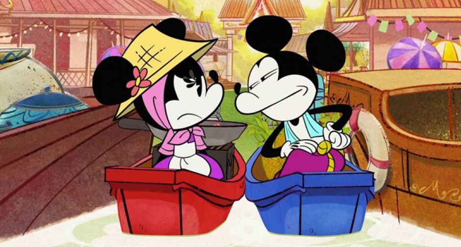 ดิสนีย์ ถ่ายทอดตลาดน้ำของไทยในมุมมองของการ์ตูน มิกกี้ เม้าส์