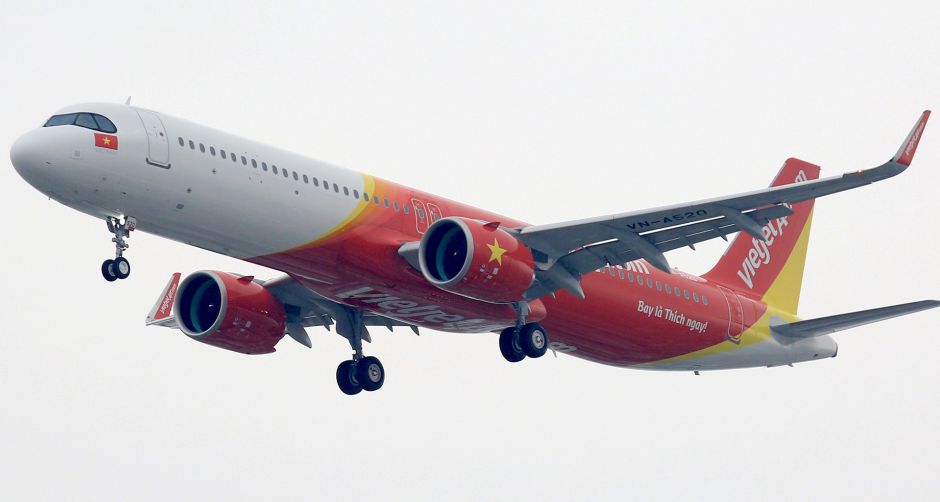 เวียตเจ็ทนำเครื่องบินแอร์บัสรุ่น A321neo ACF ขนาด 240 ที่นั่ง เพื่อให้บริการแก่ผู้โดยสารเป็นครั้งแรกของโลก