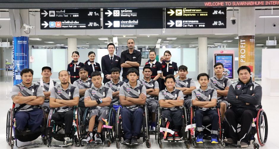 เจแปน แอร์ไลน์ นำทีมนักกีฬาบาสเกตบอลพาราลิมปิกแห่งประเทศไทย เหินฟ้าสู่ที่หมายด้วยบริการพิเศษ