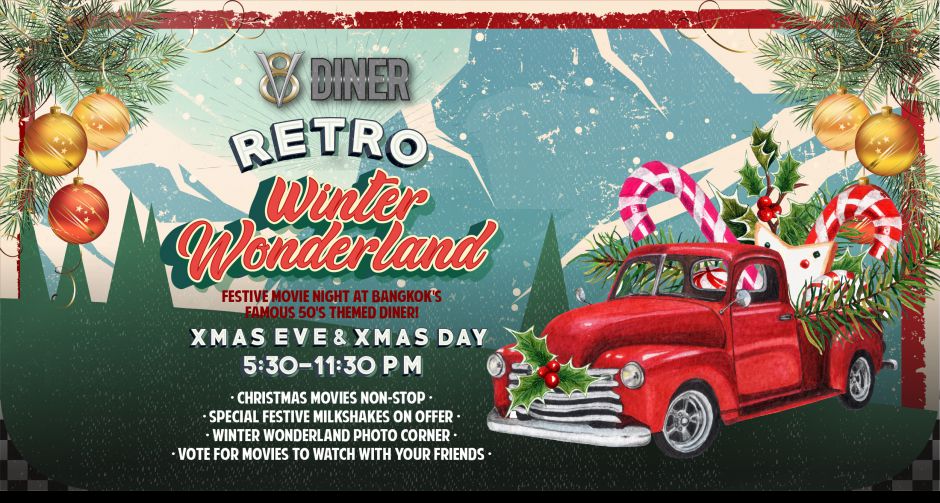 Retro Winter Wonderland at V8 Diner