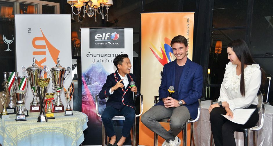 คุณอโณทัย เอี่ยมลำเนา ร่วมให้การสนับสนุน เอ็นโซ่ ธารวณิชกุล นักแข่งรถโกคาร์ทวัย 10 ปี สู่ระดับโลก