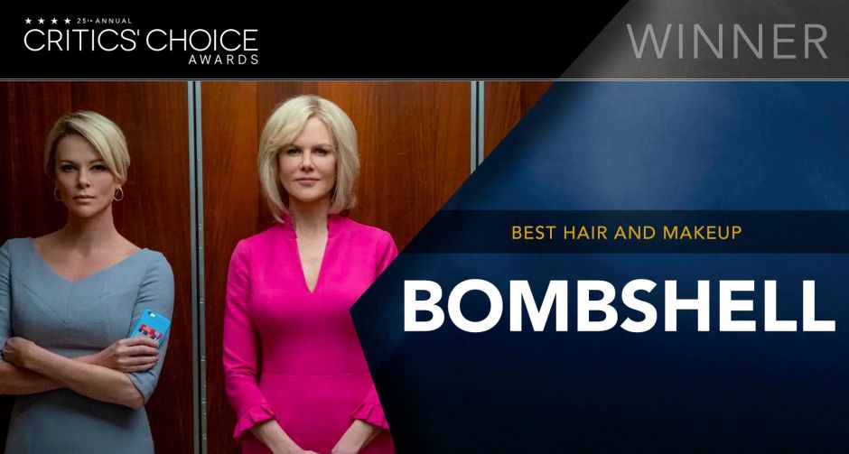เมคอัพทรงพลัง แปลงโฉมน่าเหลือเชื่อ! "Bombshell" คว้ารางวัล แต่งหน้าทำผมยอดเยี่ยม จากเวที Critics Choice Awards 2020
