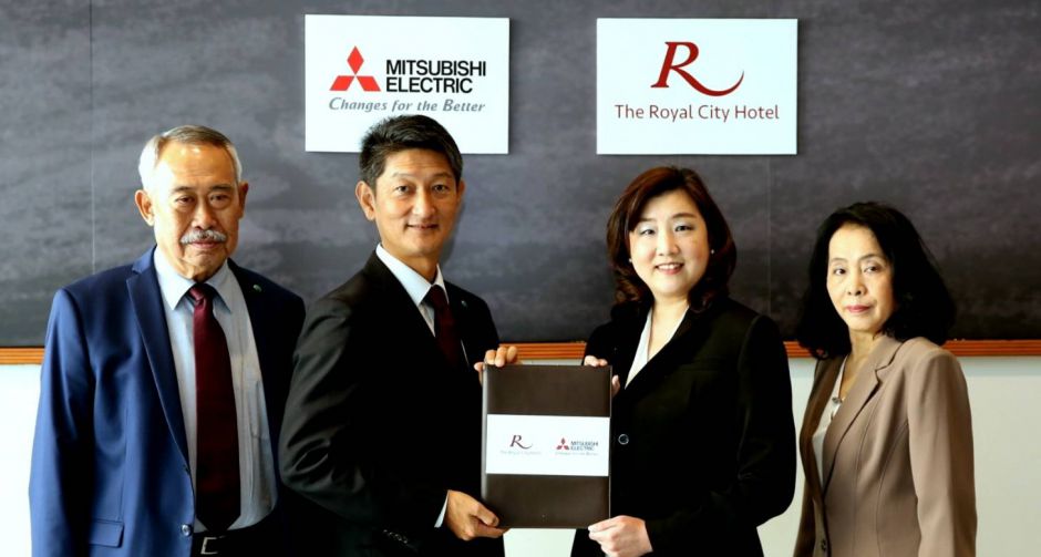 มิตซูบิชิ เอลเลเวเตอร์ จับมือ โรงแรมรอยัลซิตี้ ร่วมลงนาม MOU ติดตั้งลิฟต์โดยสารมิตซูบิชิ