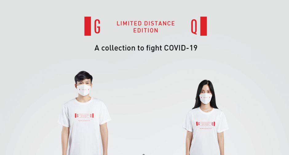  GQ Apparel จับมือ Rabbit Digital Group จัดทำชุดเสื้อ-หน้ากากผ้า GQ Limited Distance Edition ชวนคนไทยอยู่ห่างกัน