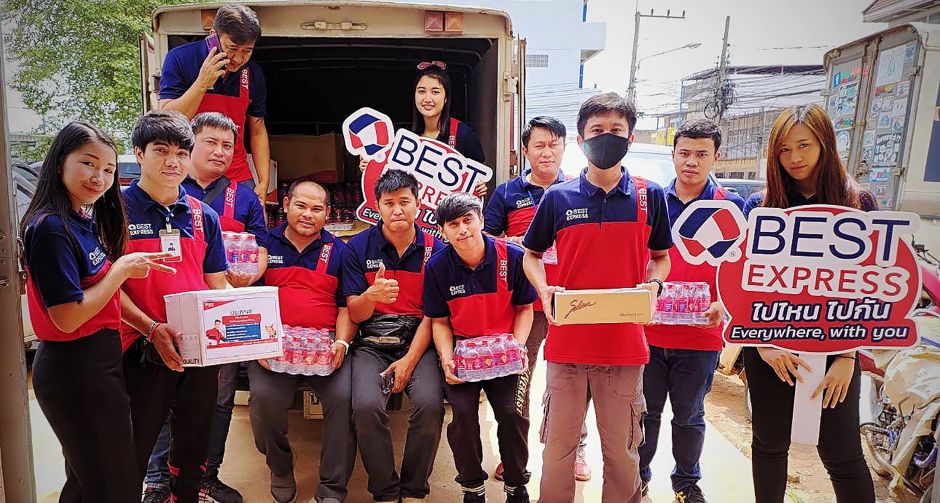 BEST Express ไม่หยุดเดินหน้าช่วยเหลือผู้ประสบภัยน้ำท่วมจังหวัดเลย
