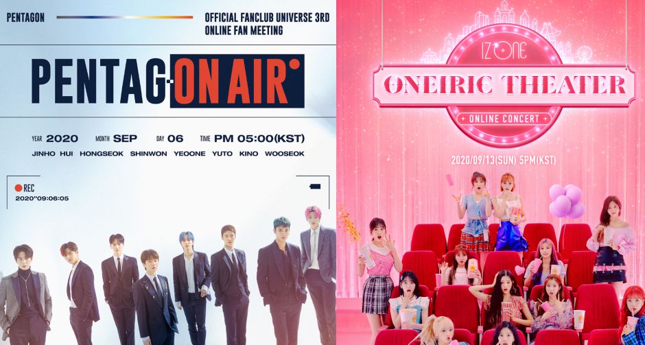 2 กลุ่มศิลปินไอดอลเกาหลีสุดฮอต PENTAGON และ IZONE เตรียมจัดงานอีเว้นท์ออนไลน์กันยายนนี้ 