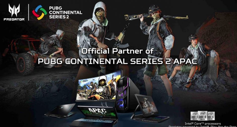 เอเซอร์ประกาศเป็นผู้สนับสนุนอย่างเป็นทางการในศึก PUBG Continental Series 2 APAC