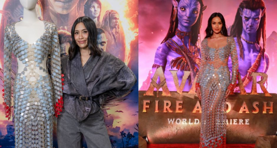 PIPATCHARA แบรนด์แฟชั่นไทยรักษ์โลก ส่งชุดจากฝาขวดพลาสติกรีไซเคิลสู่พรมแดงงาน World Premiere Avatar: Fire and Ash