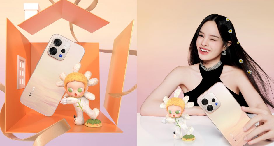 vivo ส่งภาพแฟชั่นเซ็ตสุดป๊อปกับ แอลลี่ อชิรญา เผยโฉม V70 สีไฮไลต์ Golden Hour