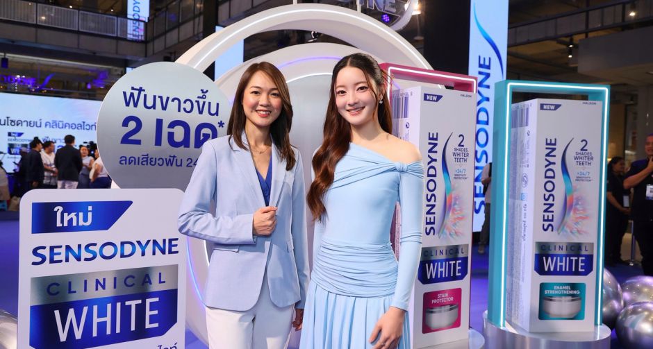 อิ้งค์ วรันธร นั่งแท่นพรีเซ็นเตอร์สินค้าใหม่ล่าสุด Sensodyne Clinical White