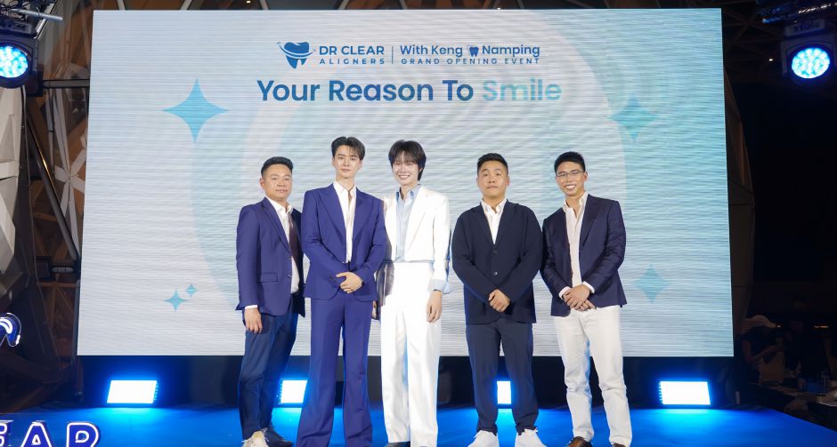 Dr Clear Aligners แบรนด์จัดฟันใสระดับโลก เปิดตัว เก่ง - น้ำปิง ขึ้นแท่นพรีเซ็นเตอร์