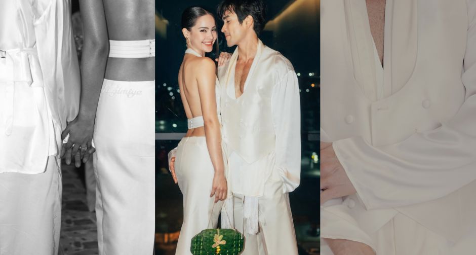 ละมุนทุกดีเทล! ณเดชน์ คูกิมิยะ เลือกลุคซิลก์พลิ้วจาก VVON SUGUNNASIL ฉลอง After Party งานวิวาห์สุดอบอุ่น