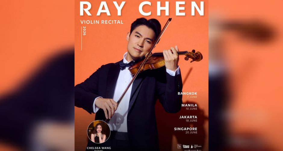 เตรียมพบกับทัวร์เอเชียตะวันออกเฉียงใต้ของ Ray Chen นักไวโอลินผู้สะกดผู้ชมด้วยเสียงดนตรีมาแล้วทั่วโลก